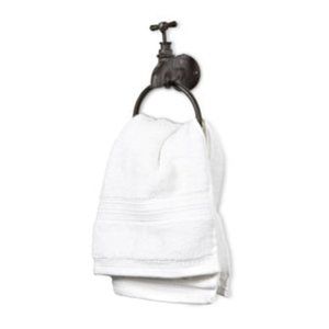 Farmhouse Garden Tap Cast Iron Towel Ring